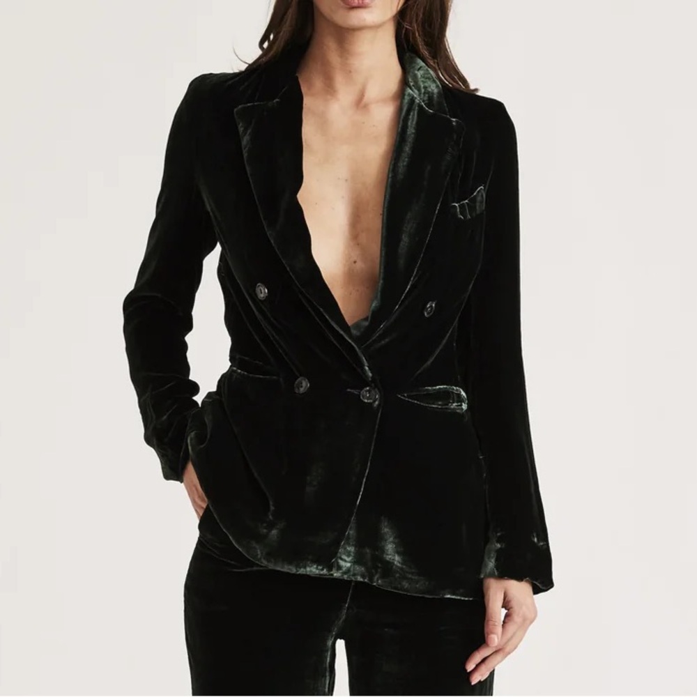 Sleeping With Jacques Jane Bond Blazer in Emerald